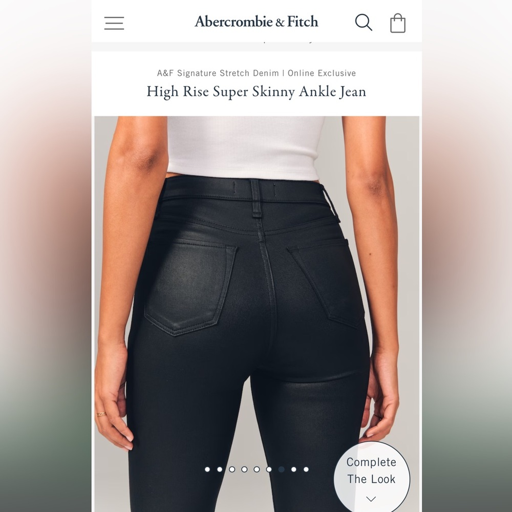 Abercrombie & Fitch High Rise Super Skinny Ankle Jean - Picture 12 of 13